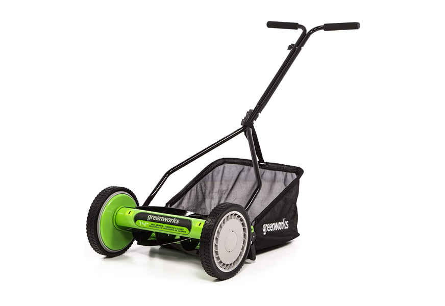 greenworks 14 inch reel mower