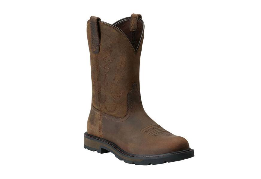 ariat groundbreaker round toe work boot