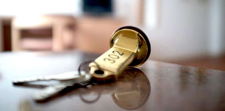hotel room key