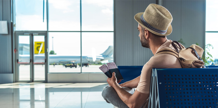 man at the airport