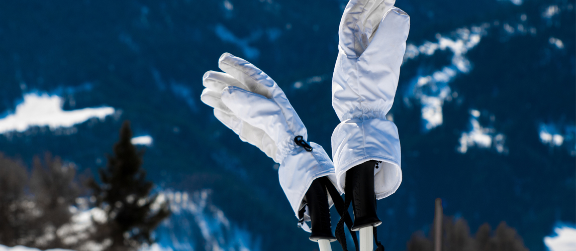 double layer ski gloves