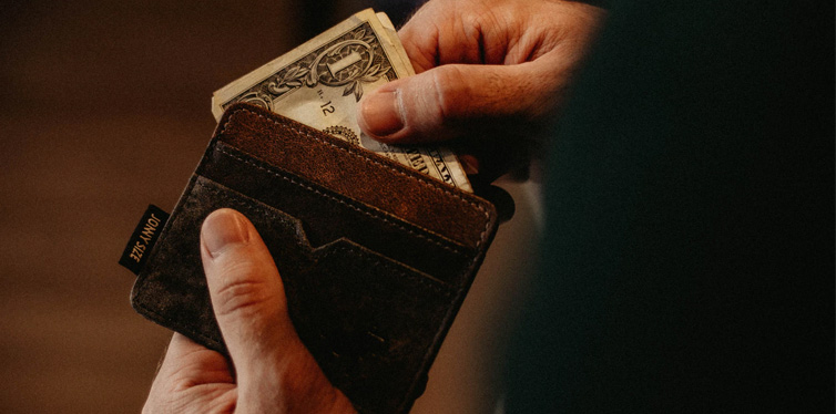 wallet with money