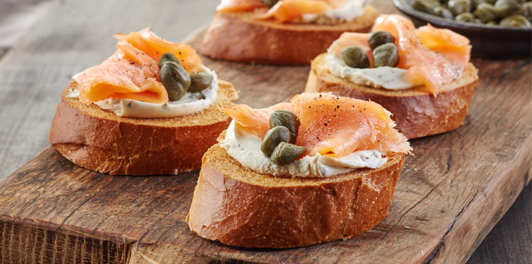 smoked salmon sandwich