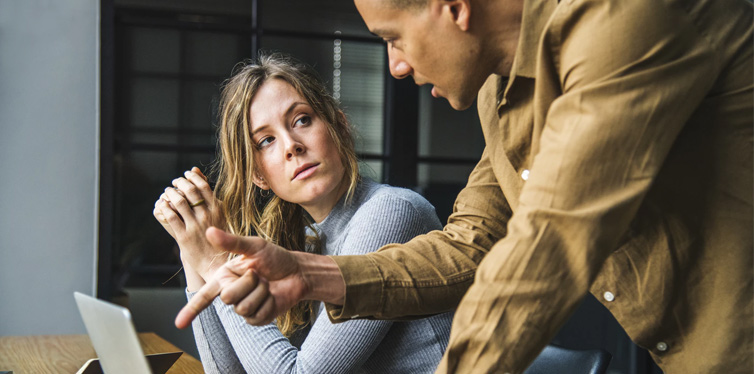 people talking to each other