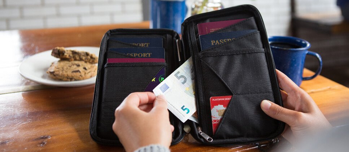 mens travel document bag