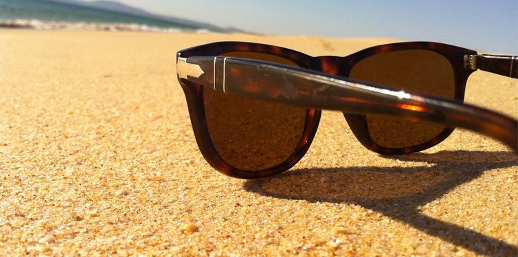 sunglasses on the sand