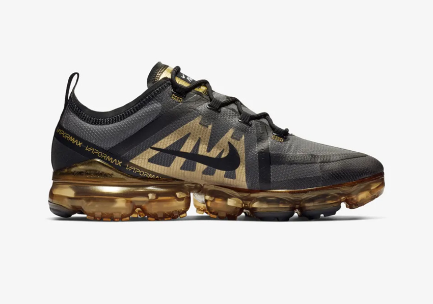 vapormax 2019 gold and black