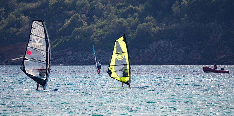 windsurfing