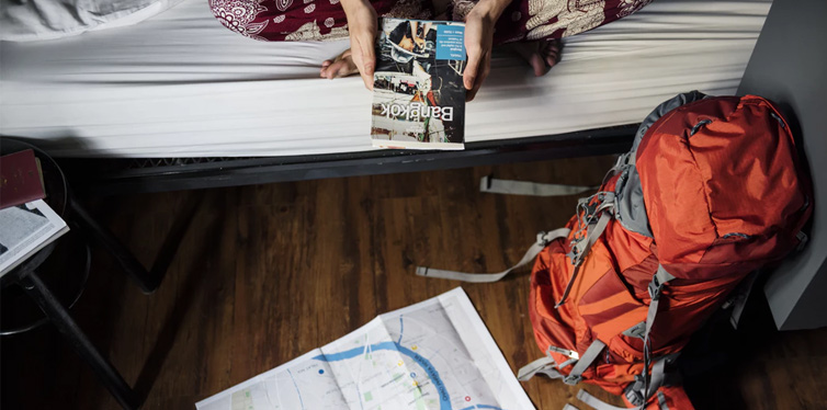 traveler with a backpack