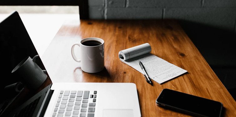 laptop and coffee