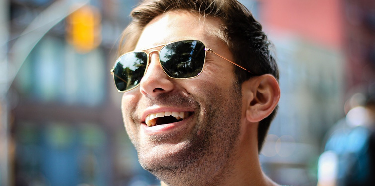 man smiling