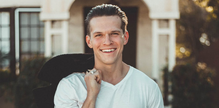 young man smiling