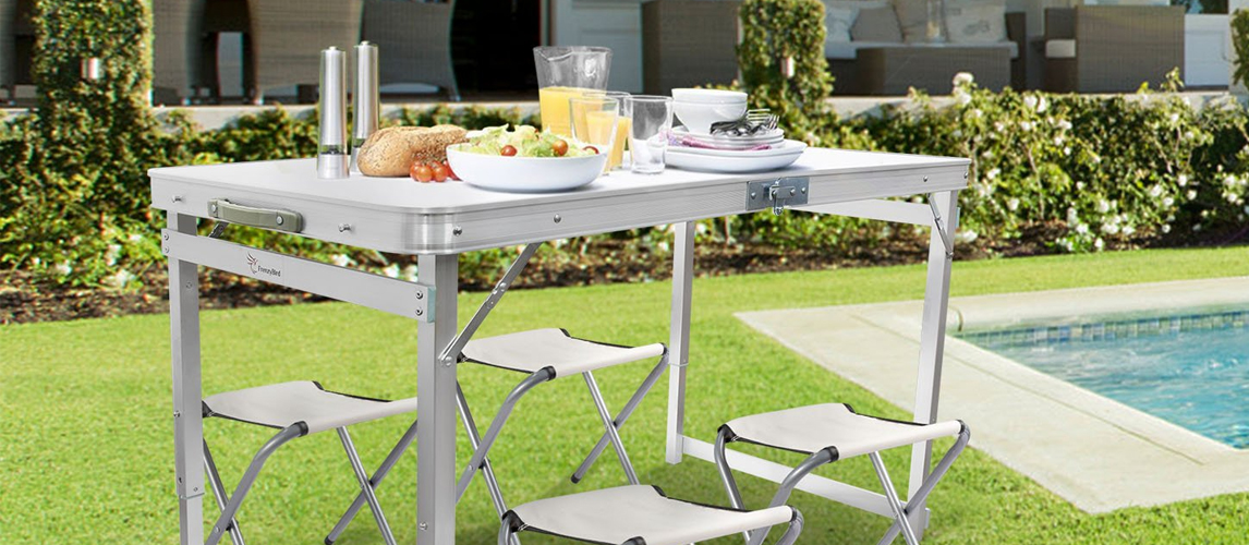 best camping table and chairs