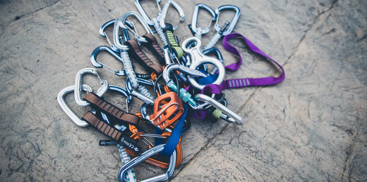 assorted carabiners