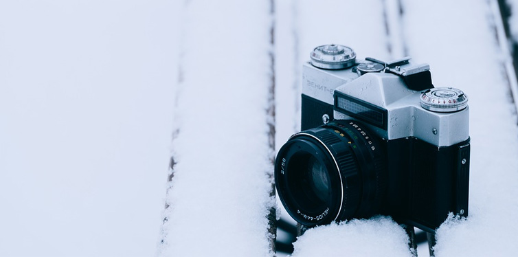 camera in the snow