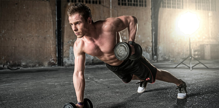 man working out