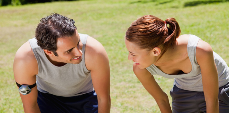 people resting after run