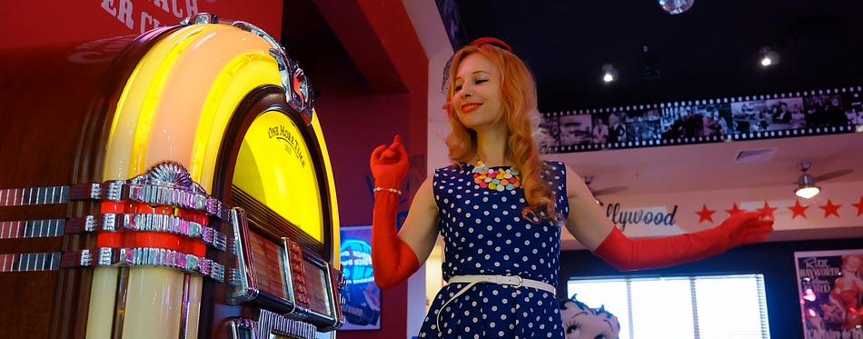 a girl dancing by the jukebox