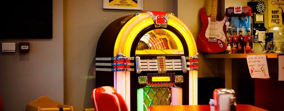 a retro jukebox