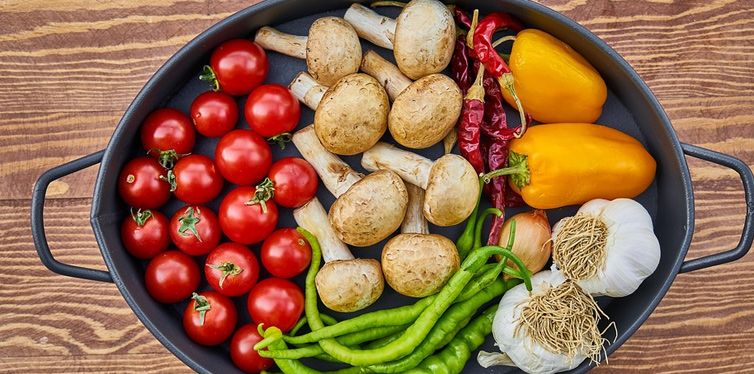 casserole dish with mushrooms