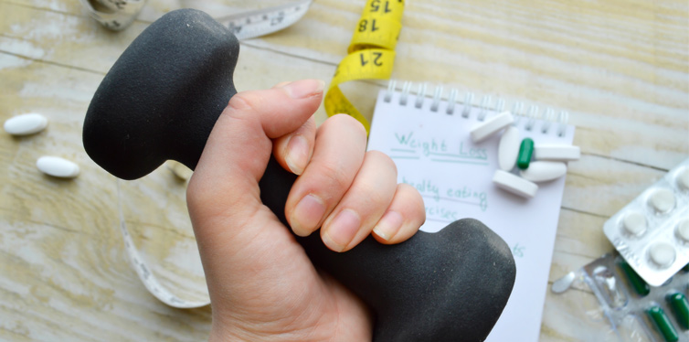 person holding weight