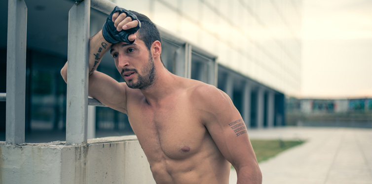 tired man after exercise