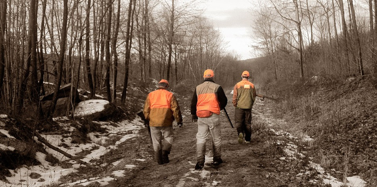 hunters in the woods