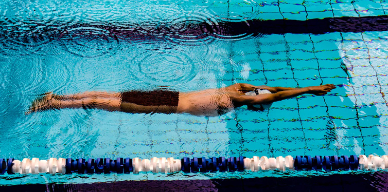 swimmer in the pool