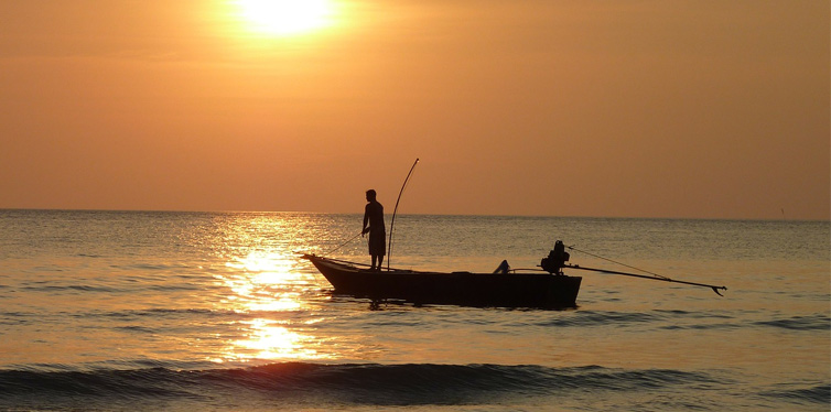 man on a fishing boat