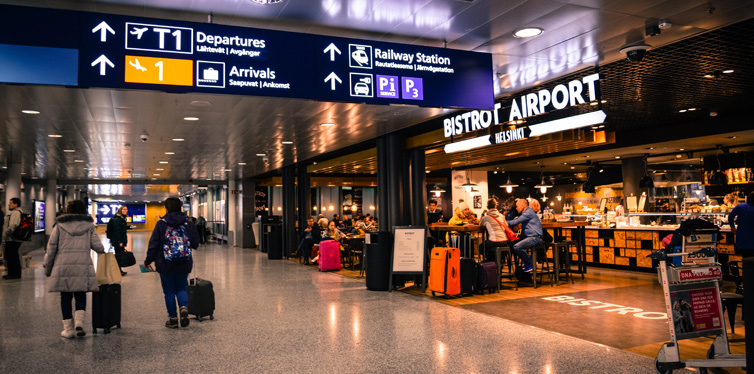 people at the airport