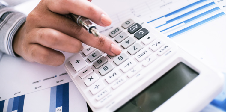 auditor or internal revenue service staff calculating