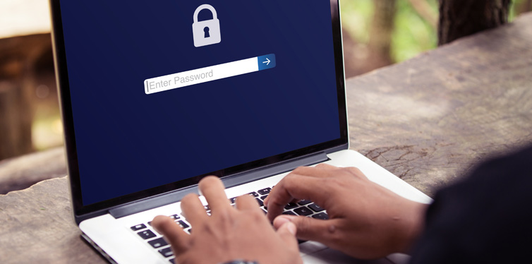 using a strong password