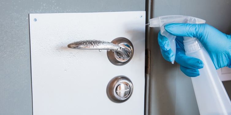 disinfecting doorknobs