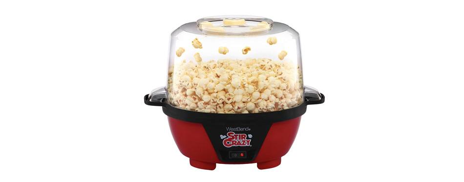 West Bend Stir Crazy 6 Quart Popcorn Maker Corn Popper 82306 