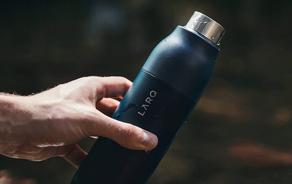 a filtered water bottle