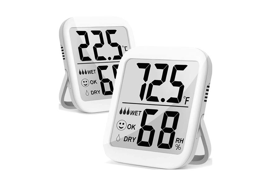 DOQAUS 2-pack Digital LCD Hygrometer Indoor Thermometer Humidity