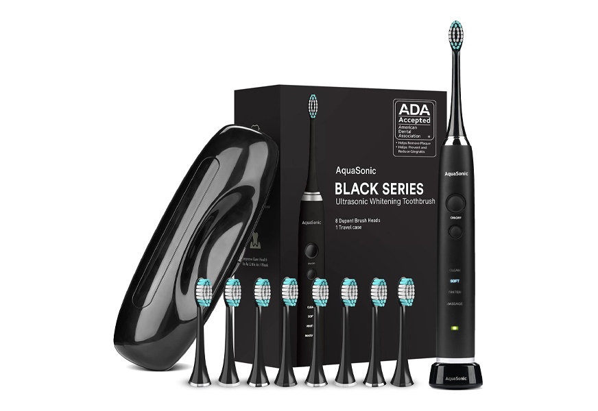 aquasonic black series ultra whitening toothbrush
