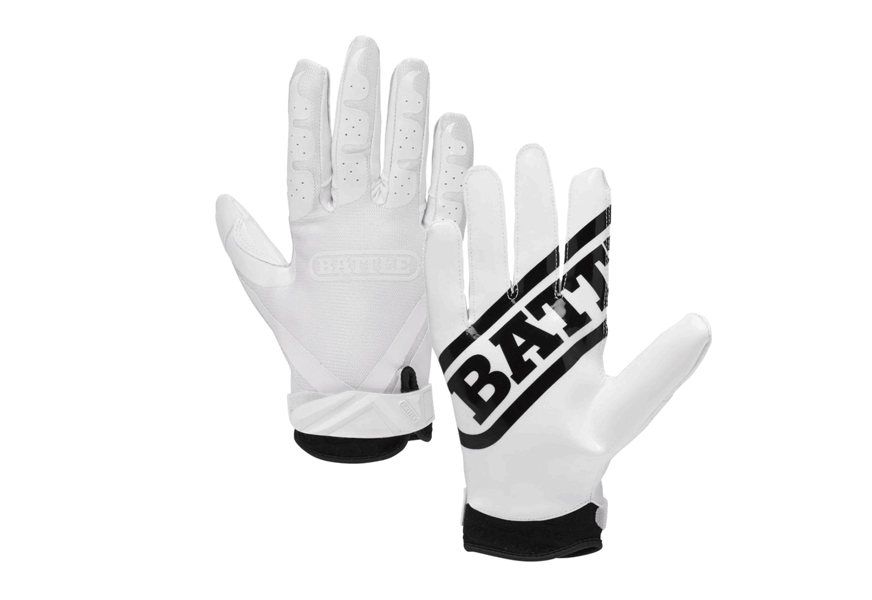 battle double threat football gloves