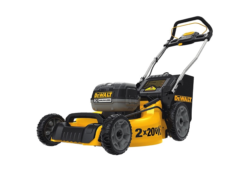 dewalt 2 x 20 volt battery cordless lawn mower
