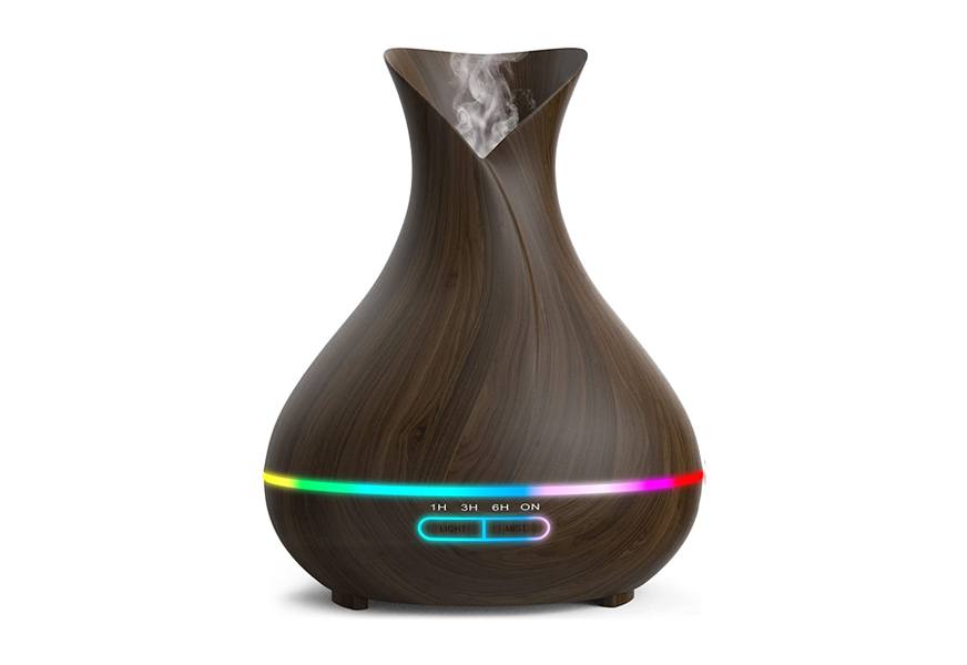 Everlasting Comfort Essential Oils Diffuser Aromatherapy Air Diffuser, 400  ml Light Wood