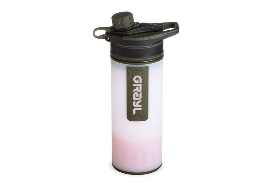 grayl geopress filtered water bottle