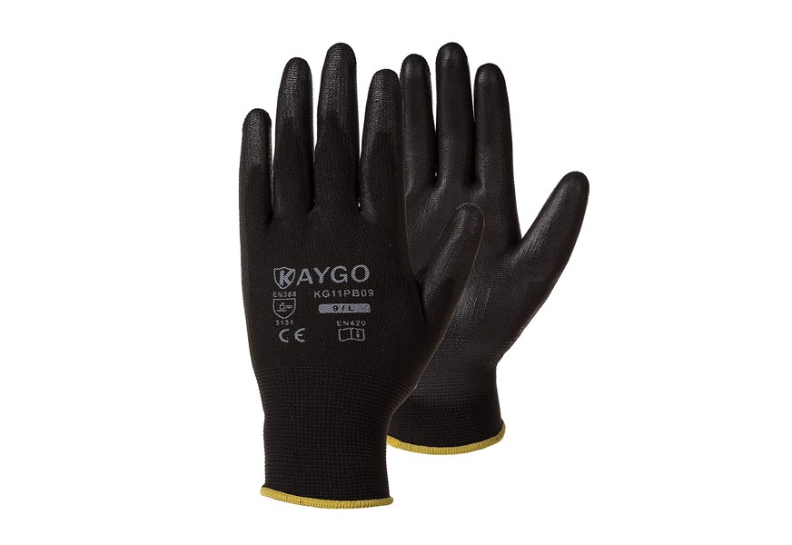 kaygo kg11pb work gloves, 12 pairs