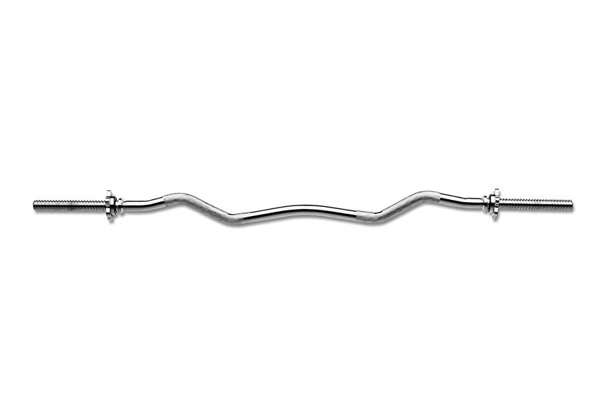 marcy threaded chrome steel curl bar