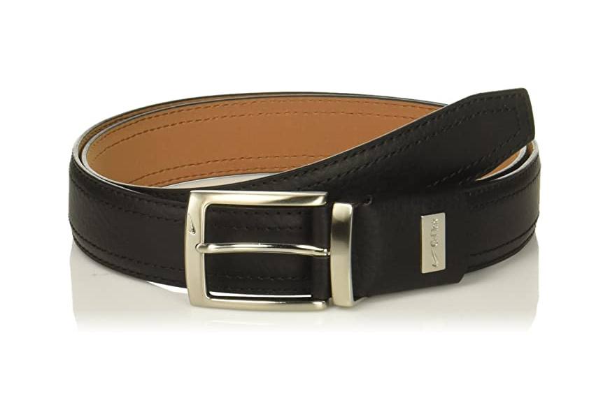 nike g-flex pebble grain leather belt