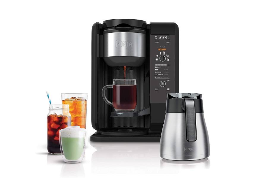 ninja hot and cold brewed system with thermal carafe tea maker