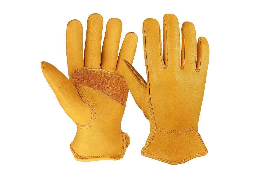ozero flex grip leather work gloves