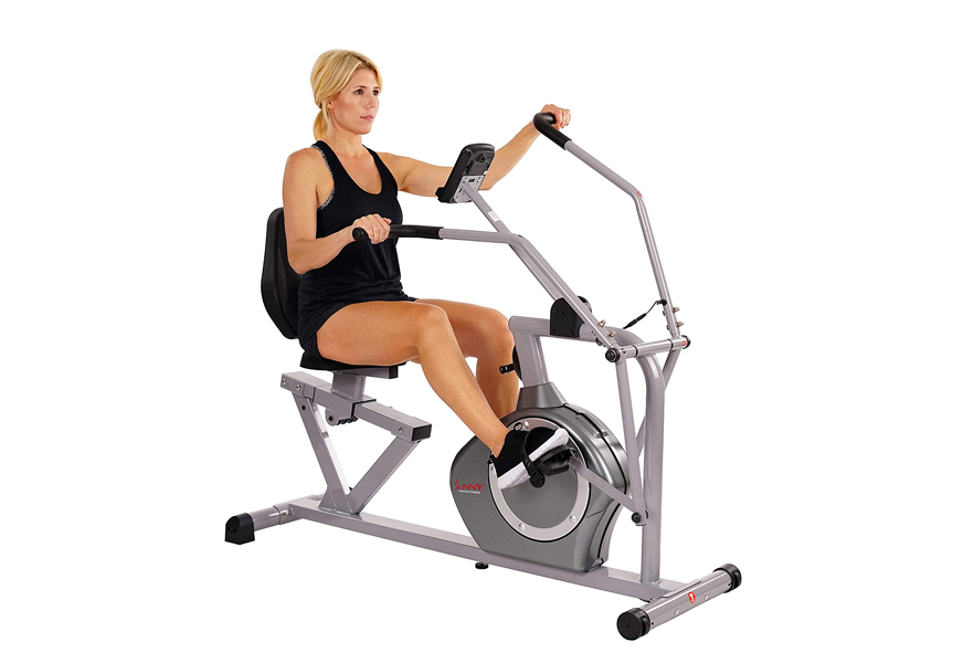 sunny health & fitness magnetic-recumbent exercise bike