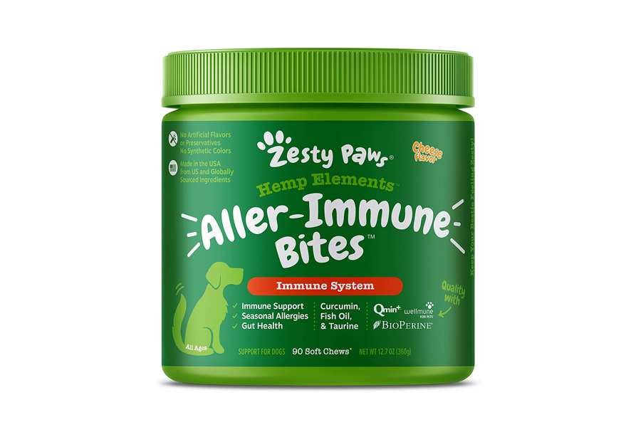 zesty paws allergy immune-soft-chews hemp seed for dogs