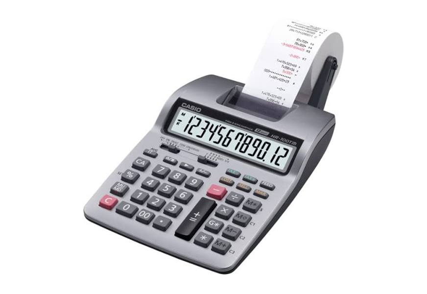 casio inc. hr-100tm mini desktop printing calculator