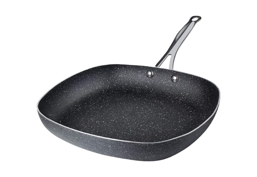 granitestone 11 inch square stone frying pan